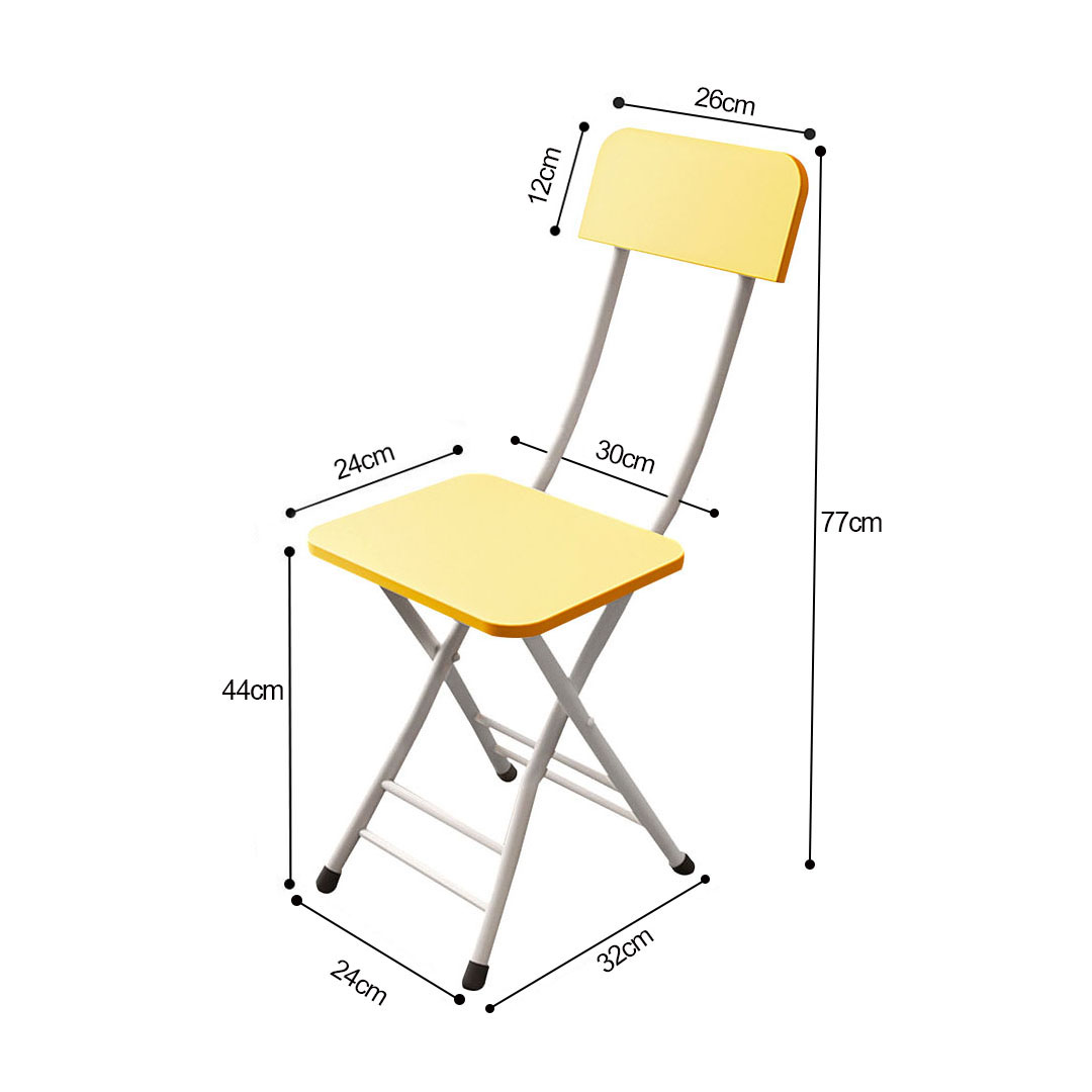 Soga Yellow Foldable Chair Space Saving Lightweight Portable Stylish Seat Home Decor, Furniture, Kitchen &Amp; Dining Room Furniture, Dining Chairs, , ,  - Nz Depot 7