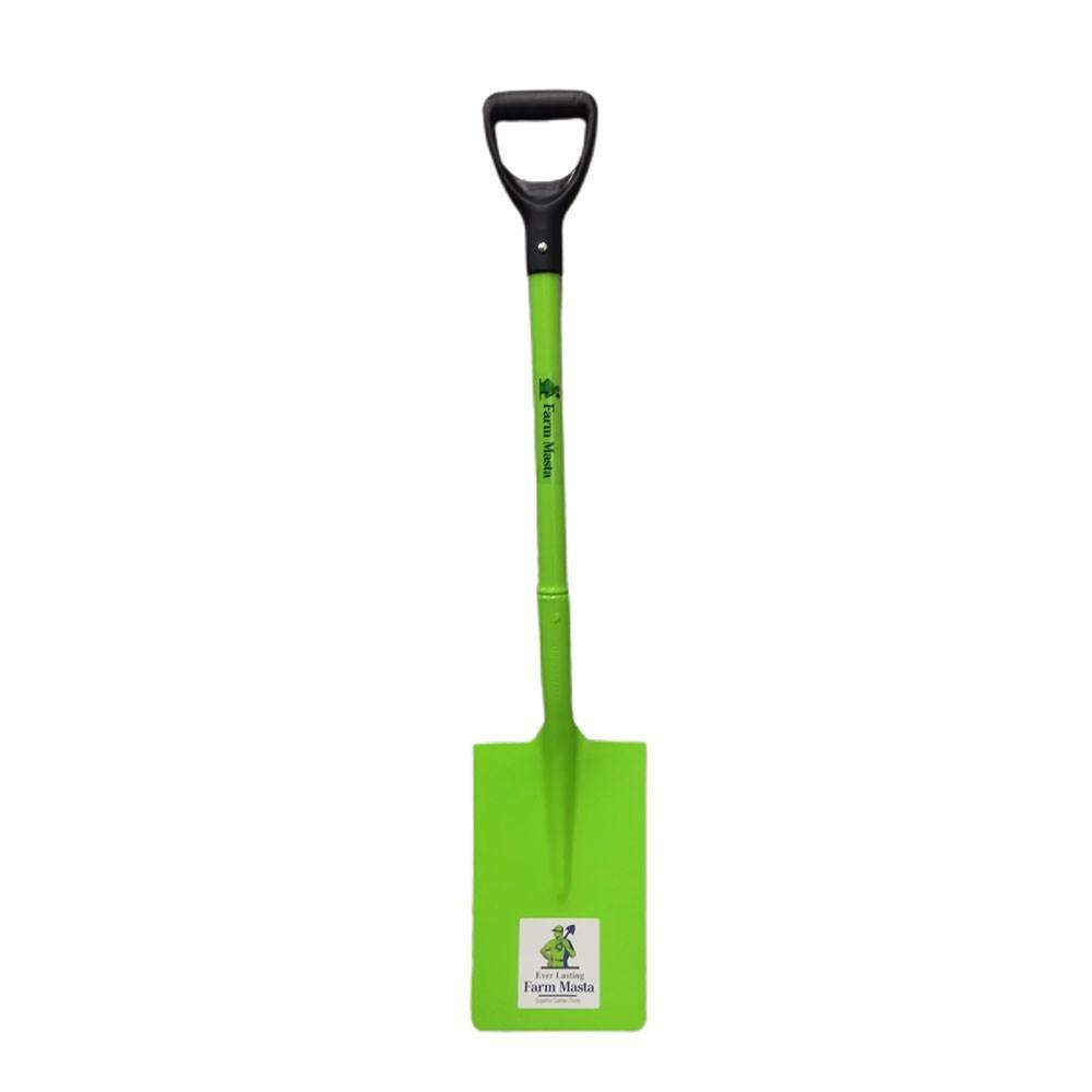 The Short Handle Is Great For Easy Reach. Square Blade Spade Utilised For Heavy Duty Hard-Packed Soils