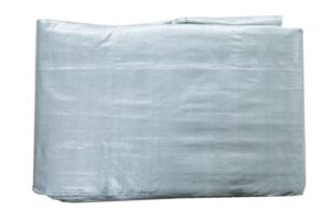 Tarpaulin eXtra Heavy Duty 16 x 16ft Grey 190GSM 7359 Hardware DIY Tarpaulins and Polythene Sheets NZ DEPOT