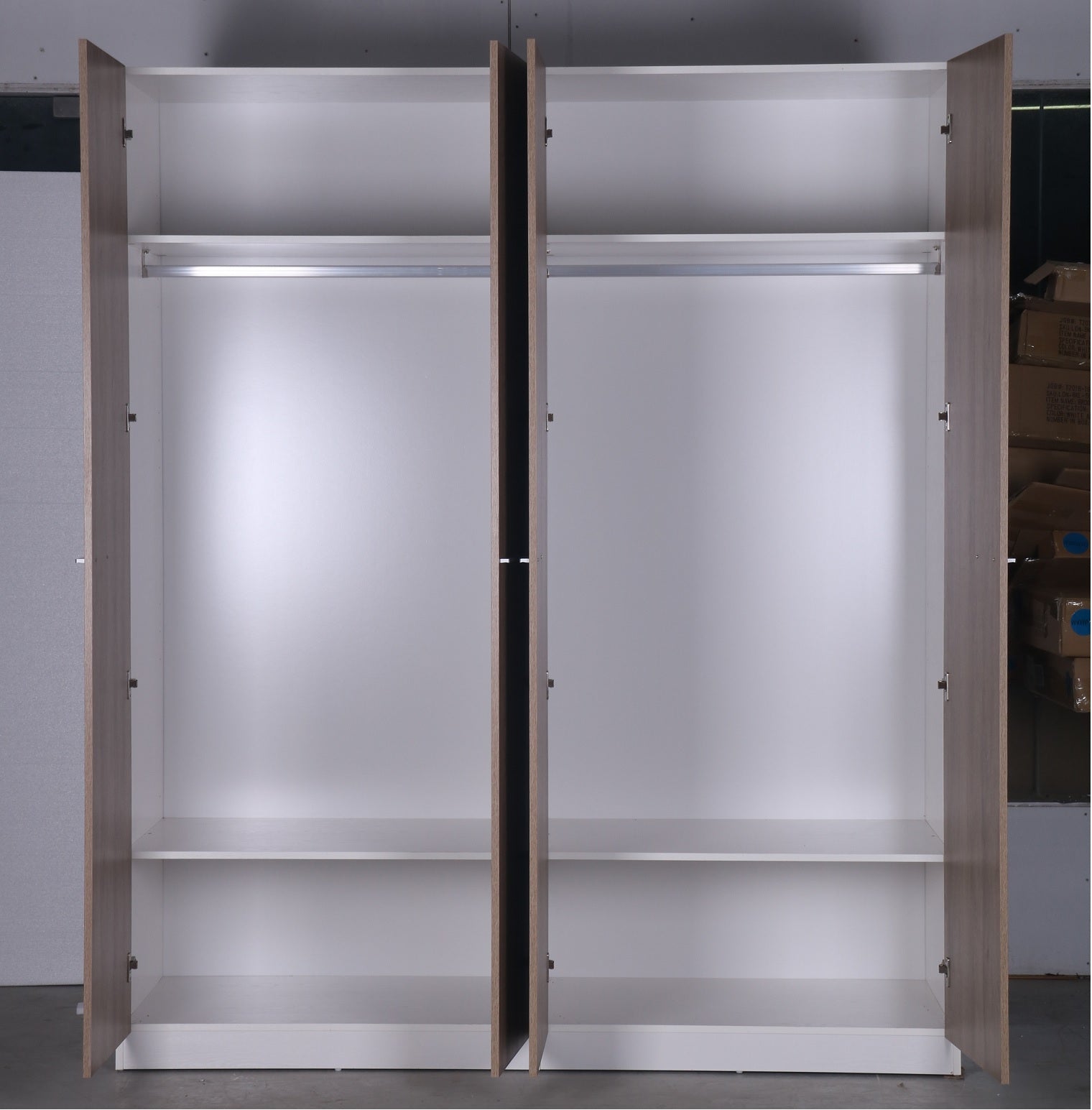 Valnot 4 Door Wardrobe Pr6613 Wardrobes Nz Depot 4 - Nz Depot