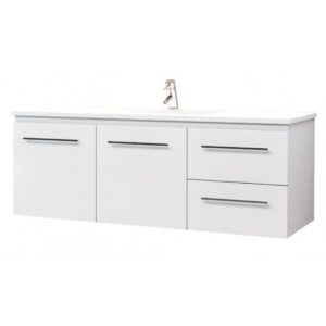 Vanity Misty Series 1200Mm White 100 Water Proof Asron 1200 White Wall Hung Nz Depot - Nz Depot