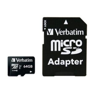 Verbatim Premium microSDXC Class 10 UHS-I Card 64GB with Adapter - NZDEPOT