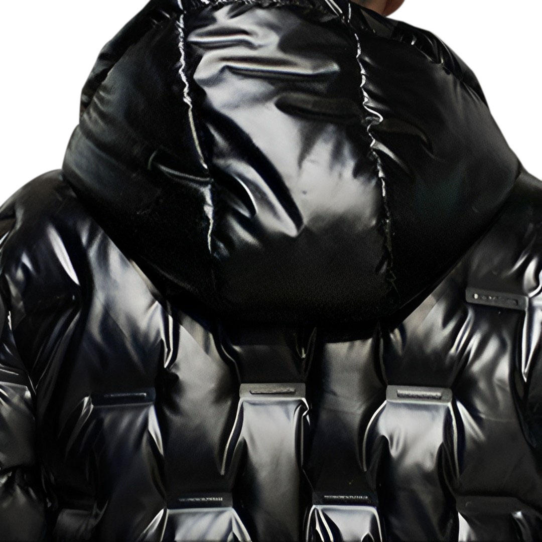 Abbee Black 2Xl Winter Hooded Glossy Down Jacket Stylish Lightweight Quilted Warm Puffer Coat, Apparel &Amp; Footwear, Apparel, Coats &Amp; Jackets, , ,  - Nz Depot 3