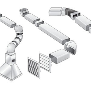 Duct PVC Tee 220x90mm BE/BE/BE - DP229T - Duct - PVC Ducting