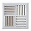 DV3030 Multi Directional Outlet 318sqNeck 377face Plastic - MDO300 - Grilles - Rectangular Ceiling Diffusers - Plastic2