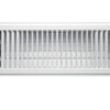 Floor Register - White Metal Louvered 100X300Mm - Frwh412 - Grilles - Floor Grilles