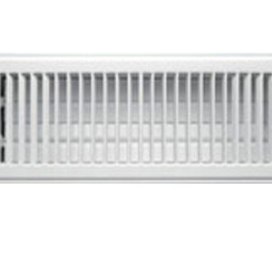 Floor Register - White Metal Louvered 100x300mm - FRWH412 - Grilles - Floor Grilles