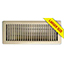 Floor Register - Beige Metal Louvered 150x350mm - FRBE614 - Grilles - Floor Grilles2