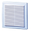 Grille louvre wall/ceil 100-150spigot 204x204sq variable dia - VEMV150VDS - Grilles - External Ventilation Grilles2