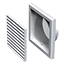 Grille louvre wall/ceiling Plastic 150spigot 186sq &screen - VEMV150VS - Grilles - External Ventilation Grilles2