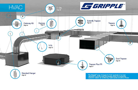 Gripple2Mmx1M+Y500Mm Yhanger Hghook +Siderelease 2Bag - G-Yhf2Hg1M500Mmsrkt2 - Duct - Duct Installation