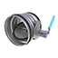 Halton PTS/A Inline damper metal 100dia tight shut off - PTS100* - Duct Fittings - Dampers - Plastic & Metal