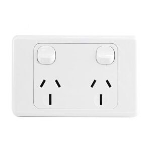 JinHang 15A Double Wall Socket - JHE-AS337-NZ -  - Switches & Sockets - Electrical