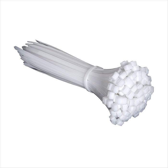 Jinhang 3.6X300 Uv Resistant Cable Tie White 100Pk - Jhe-Ct-3.6X300-Wh-Nz -  - Cable Ties - Electrical Accessories