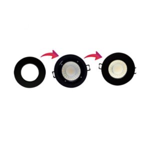 JinHang 90mm Black Ring for 12W All-In-One Downlight - JH-FRDL2-90mm-ring-black-NZ -  - LED Downlights - Lighting