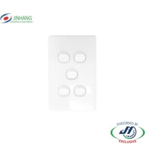 JinHang Classic 10A 5 Gang Wall Switch Vertical - JHE-CS310-V-NZ -  - Switches & Sockets - Electrical