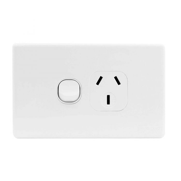 JinHang Classic 10A Switch Single GPO - JHE-CS313-NZ -  - Switches & Sockets - Electrical