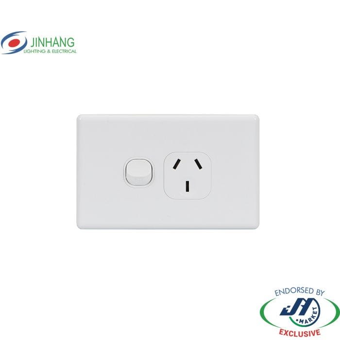 Jinhang New Classic Series Single Gpo 250V 10A - Jhe-Ncs313-Nz -  - Switches &Amp; Sockets - Electrical