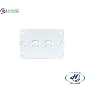 JinHang Slim 10A 2 Gang Wall Switch - JHE-KS304-NZ -  - Switches & Sockets - Electrical