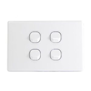 JinHang Slim 10A 4 Gang Wall Switch - JHE-KS308-NZ -  - Switches & Sockets - Electrical