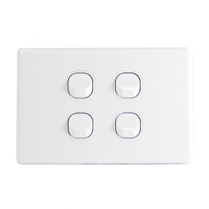 JinHang Slim 10A 4 Gang Wall Switch - JHE-KS308-NZ -  - Switches & Sockets - Electrical