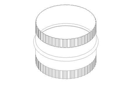 Joiner Galv 2X Lipseal For Duct 600Dia - Lsj600 - Duct Fittings - Metal Fittings