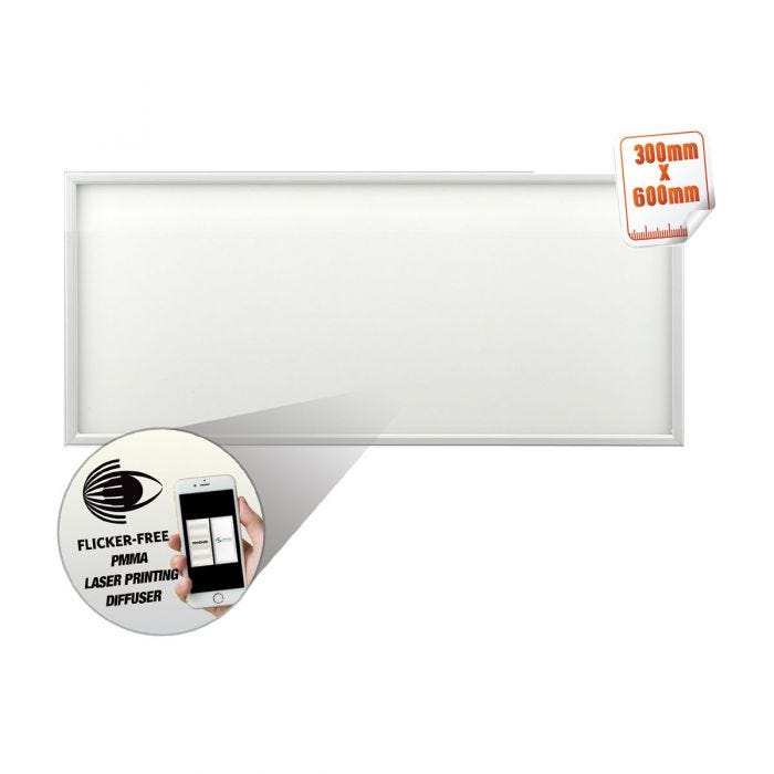 LiteLighting 28W LED Panel V2 5000K 295x595 - LL-PL02-3060-IP44-28W-5000K-NZ -  - Panels & Frames - Lighting