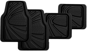 MAT SET 4PC RUBBER SHALLOW DISH BLACK PC50224 Automotive Carpets Mats NZ DEPOT