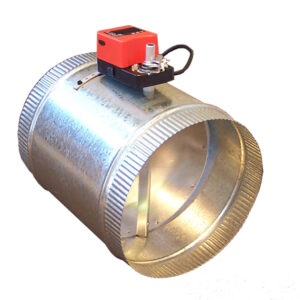 Motorised In Line Damper with Thermostat 150dia - MILDT150 - Duct Fittings - Dampers - Plastic & Metal2