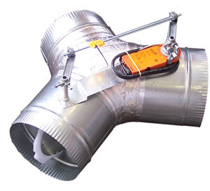 Motorized Damper Diverting Branch 350dia - MDDB350 - Duct Fittings - Dampers - Plastic & Metal