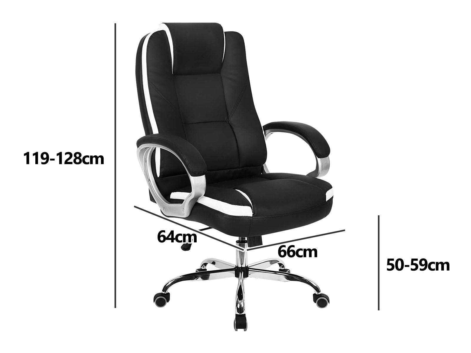 Neo Executive Office Chair PU Black PR8017 Office Chairs NZ DEPOT 6