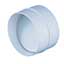 PVC duct round connector backdraft valve 125dia SE/SE - VE2121P - Duct - PVC Ducting2