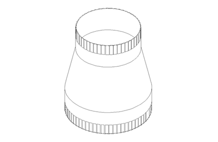 Reducer Metal 400/350Dia Be/Se - R40/35 - Duct Fittings - Metal Fittings