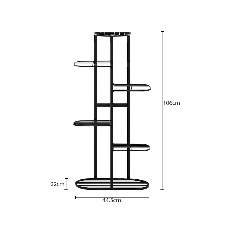 Soga 2X 6 Tier 7 Pots Black Metal Plant Rack Flowerpot Storage Display Stand Holder Home Garden Decor, Home &Amp; Living, Home Decor, Indoor Pots, Planters And Plant Stands, , ,  - Nz Depot 5