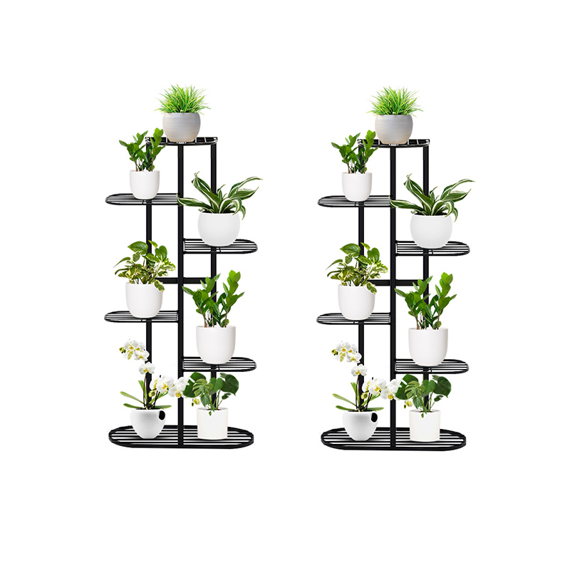 Soga 2X 6 Tier 7 Pots Black Metal Plant Rack Flowerpot Storage Display Stand Holder Home Garden Decor, Home &Amp; Living, Home Decor, Indoor Pots, Planters And Plant Stands, , ,  - Nz Depot 1