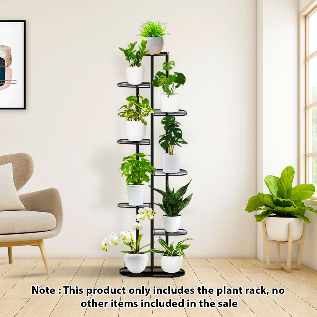 Soga 2X 8 Tier 9 Pots Black Metal Plant Rack Flowerpot Storage Display Stand Holder Home Garden Decor, Home &Amp; Living, Home Decor, Indoor Pots, Planters And Plant Stands, , ,  - Nz Depot 2