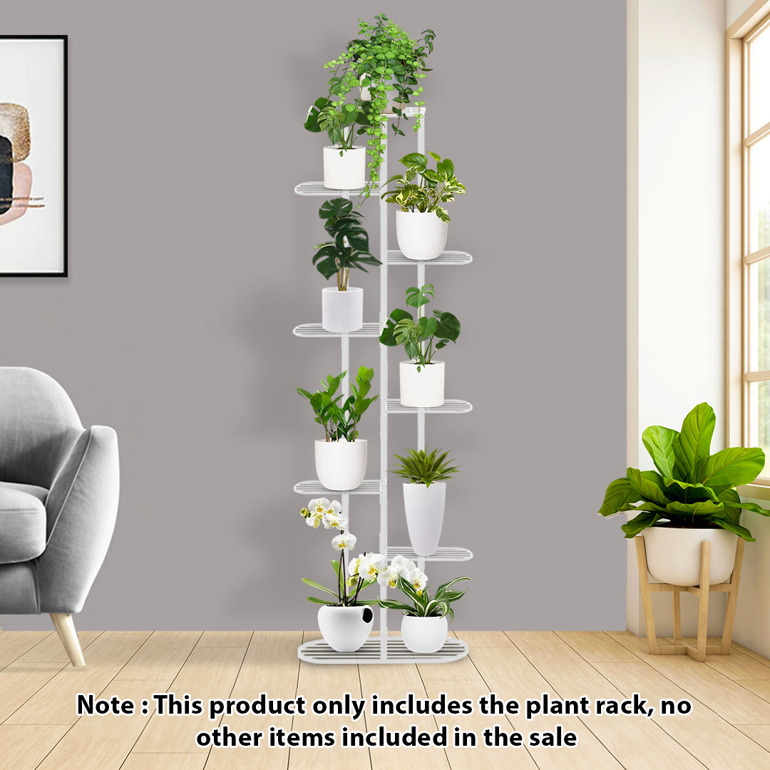 Soga 2X 8 Tier 9 Pots White Metal Plant Rack Flowerpot Storage Display Stand Holder Home Garden Decor, Home &Amp; Living, Home Decor, Indoor Pots, Planters And Plant Stands, , ,  - Nz Depot 2