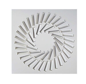 TwisterCeilingSwirlDiffuser600x600 32adj,16fixedblade 48slot - TWSA648 - Grilles - Swirl Diffusers