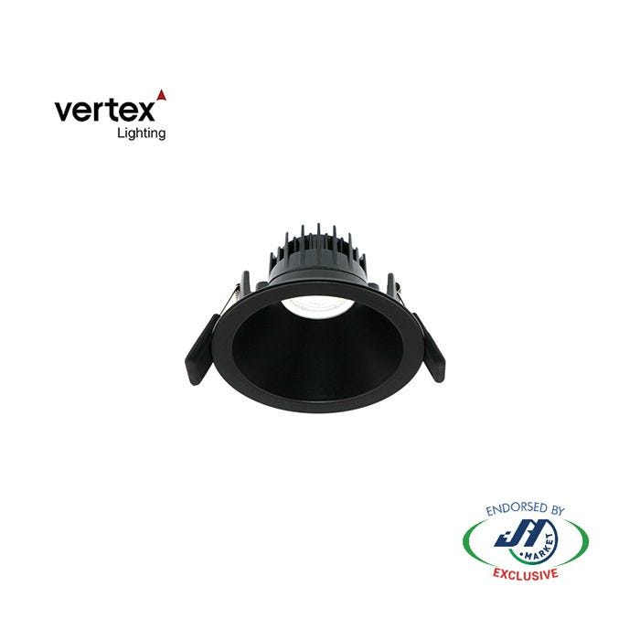 Vertex 10W LED Downlight 3000K 90mm Anti Glare Black - CS-OP-AU60106-ACBL-10W-3000K-NZ -  - LED Downlights - Lighting