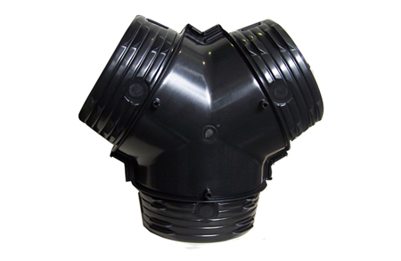 Y Branch 250/250/250 Plain Plastic - Adey25 - Duct Fittings - Y Branch Plastic Insulated Or Plain