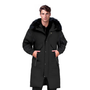 abbee Black 2XL Winter Fur Hooded Thick Overcoat Jacket Stylish Lightweight Quilted Warm Puffer Coat, Apparel & Footwear, Apparel, Coats & Jackets, , ,  - NZ DEPOT 1