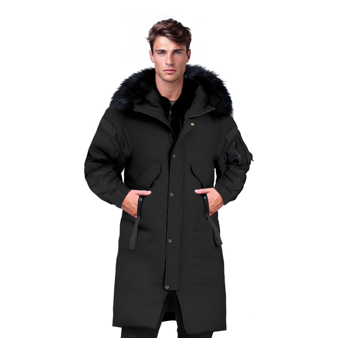 Abbee Black 2Xl Winter Fur Hooded Thick Overcoat Jacket Stylish Lightweight Quilted Warm Puffer Coat, Apparel &Amp; Footwear, Apparel, Coats &Amp; Jackets, , ,  - Nz Depot 1