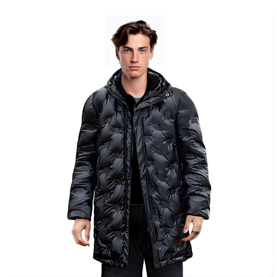 Abbee Black 2Xl Winter Hooded Glossy Overcoat Long Jacket Stylish Lightweight Quilted Warm Puffer Coat, Apparel &Amp; Footwear, Apparel, Coats &Amp; Jackets, , ,  - Nz Depot 1