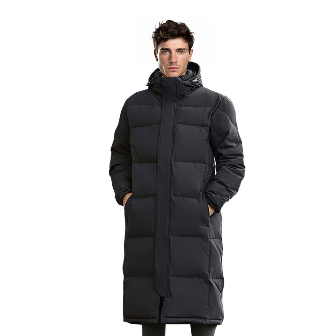 Abbee Black 2Xl Winter Hooded Overcoat Long Jacket Stylish Lightweight Quilted Warm Puffer Coat, Apparel &Amp; Footwear, Apparel, Coats &Amp; Jackets, , ,  - Nz Depot 1