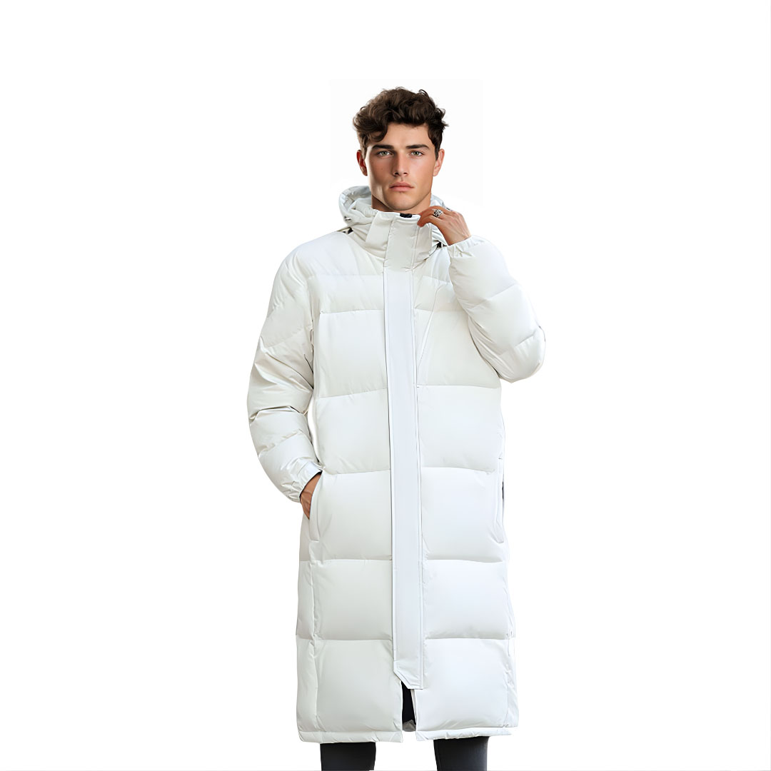 Abbee White 2Xl Winter Hooded Overcoat Long Jacket Stylish Lightweight Quilted Warm Puffer Coat, Apparel &Amp; Footwear, Apparel, Coats &Amp; Jackets, , ,  - Nz Depot 1