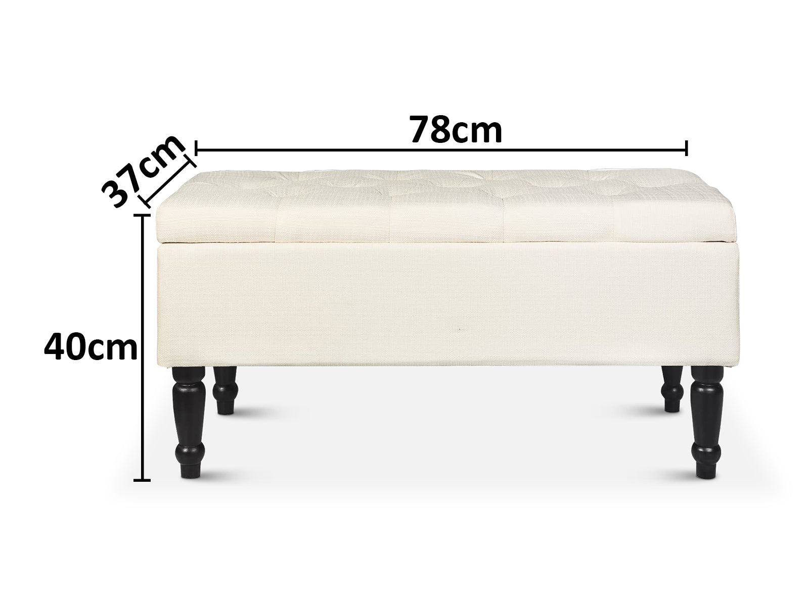 DS Lettice Storage Ottoman Bench Linen PR9578 Ottomans NZ DEPOT 3 - NZ DEPOT