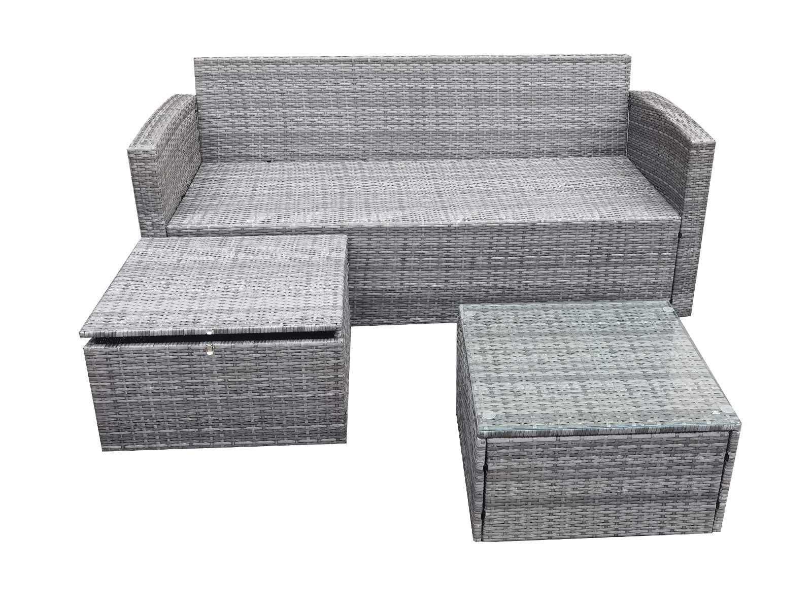 DS Rio 3PC Outdoor Sofa Set Beige PR10091 Outdoor Furniture NZ DEPOT 3