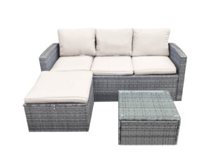 DS Rio 3PC Outdoor Sofa Set Beige PR10091 Outdoor Furniture NZ DEPOT