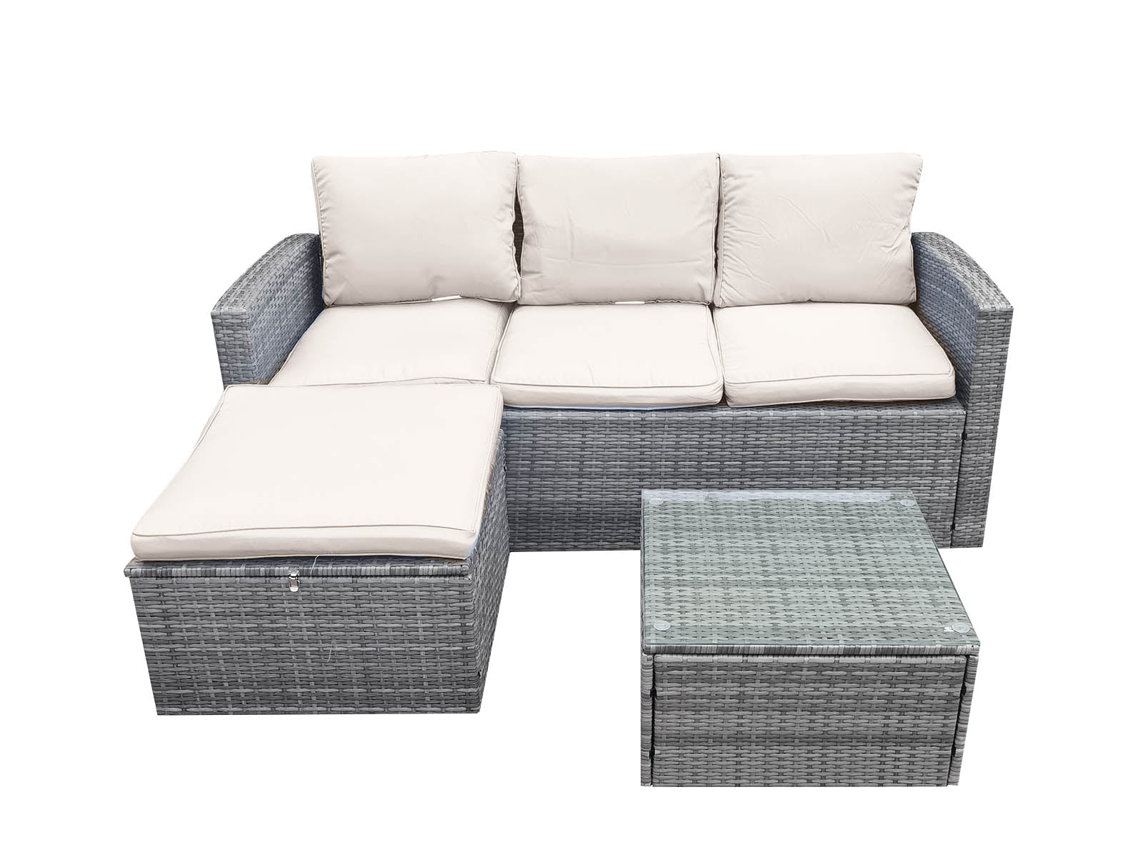 DS Rio 3PC Outdoor Sofa Set Beige