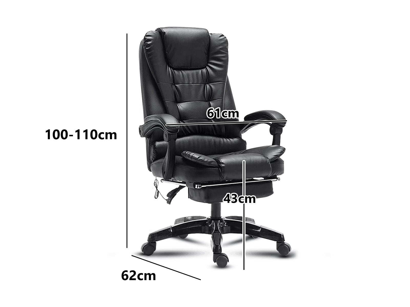 Elenor Massage Office Chair Pr8880 Office Chairs Nz Depot 6 - Nz Depot